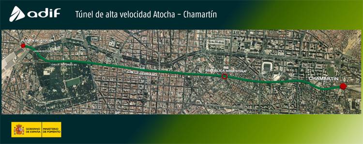 El Tunel del AVE que atraviesa Madrid, permitirá a los trenes gallegos viajar al Mediterráneo sin parar en la capital