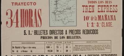 El primer viaje en tren desde Ourense a Madrid fue por Portugal