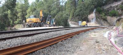 Las constructoras apuran los trabajos entre Taboadela y Ourense durante el cierre de la línea