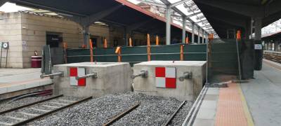 La infraestructura de vías ya está lista para recibir los trenes AVE en la estación de Ourense