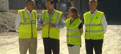 Rajoy visita las obras del AVE en Ourense y se reafirma en el horizonte de 2018 para finalizar la línea