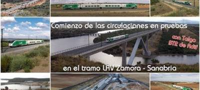 Los trenes laboratorio entran en el tramo Zamora-Pedralba