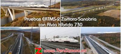 Adif  realiza pruebas del ERTMS  entre Zamora y Pedralba con los Alvia que están parados por el corte de la línea de Ourense