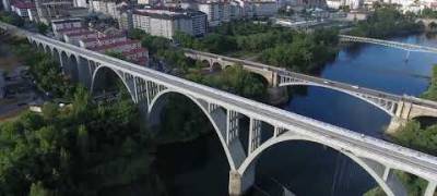 EL viaducto del Miño se prepara para la llegada del AVE